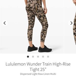 High waisted 7/8 wunder train *brown color